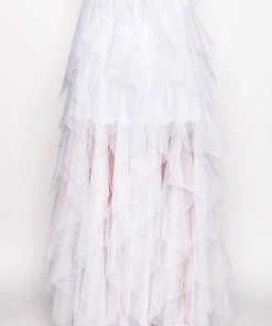 MODERN ROYALTY LAYERED MESH MAXI SKIRT 6 MODERN ROYALTY LAYERED MESH MAXI SKIRT -FootJoy Store modern royalty layered mesh maxi skirt white 6 6