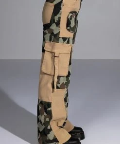 NO HEART PATCHWORK CAMO PANT -FootJoy Store no heart patchwork camo pant brown multi 4 4