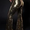 NO RISK NO FUN SEQUIN FLARE PANT