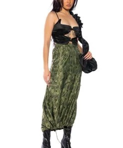 ONE KISS MIDI SKIRT -FootJoy Store one kiss midi skirt green multi 4 4