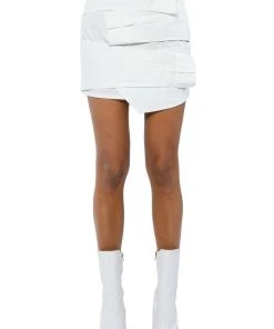 ROMANTICIZING YOU POPLIN MINI SKIRT -FootJoy Store romanticizing you poplin mini skirt white 3 3