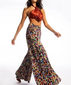 RULES DON'T APPLY SLEEVELESS SATIN HALTER BLOUSE 4 RULES DON'T APPLY SLEEVELESS SATIN HALTER BLOUSE -FootJoy Store rules dont apply sleeveless satin halter blouse rust 3 3