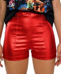 SEXY HOT PANT FAUX LEATHER FASHION SHORT 12 SEXY HOT PANT FAUX LEATHER FASHION SHORT -FootJoy Store sexy hot pant faux leather fashion short red 3 3