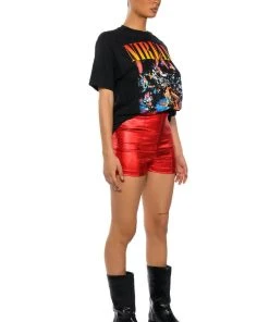 SEXY HOT PANT FAUX LEATHER FASHION SHORT 14 SEXY HOT PANT FAUX LEATHER FASHION SHORT -FootJoy Store sexy hot pant faux leather fashion short red 5 5