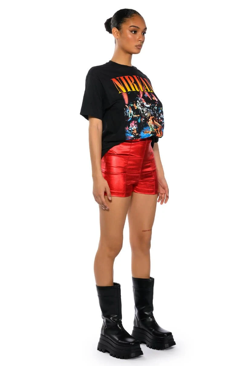 SEXY HOT PANT FAUX LEATHER FASHION SHORT SEXY HOT PANT FAUX LEATHER FASHION SHORT -FootJoy Store sexy hot pant faux leather fashion short red 5 5