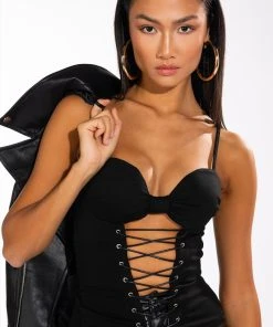 SEXY LIL THANG LACE UP CORSET TANK