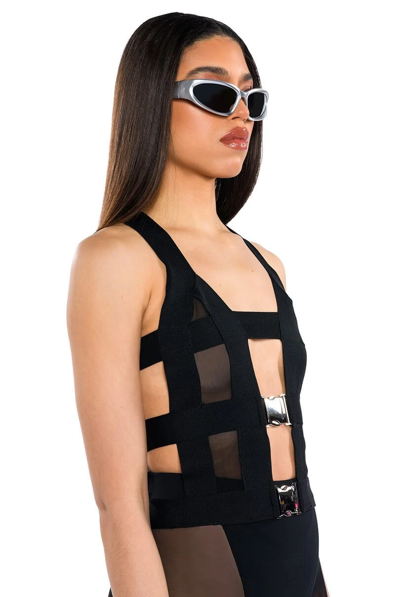 SNEAKY LINK BANDAGE CUTOUT TANK - Image 2
