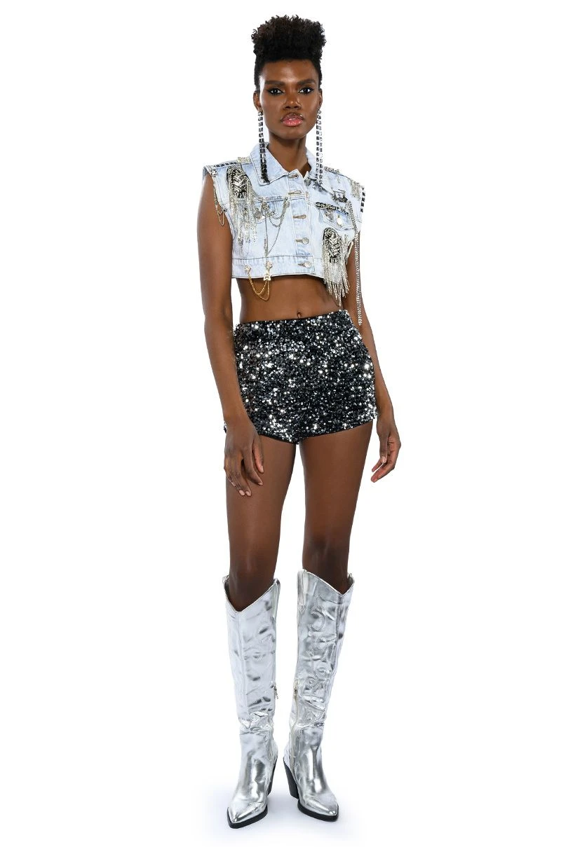 THE BEST ME SEQUIN SHORTS - Image 8