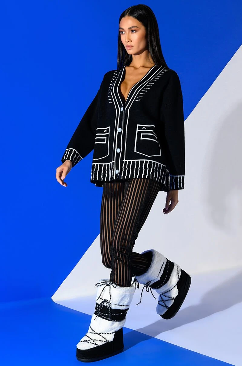 LYNN CINCHED ANKLE SHEER STRIPE LEGGING - Image 2