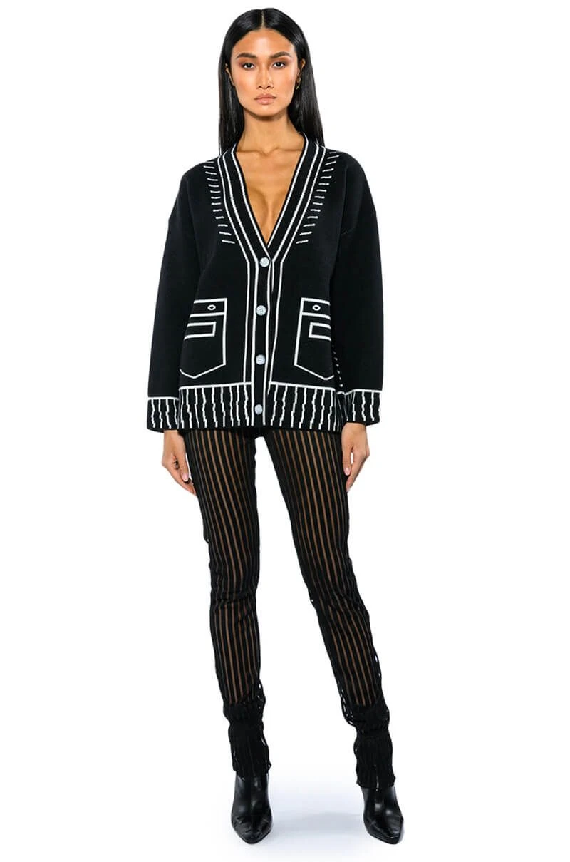 LYNN CINCHED ANKLE SHEER STRIPE LEGGING - Image 4